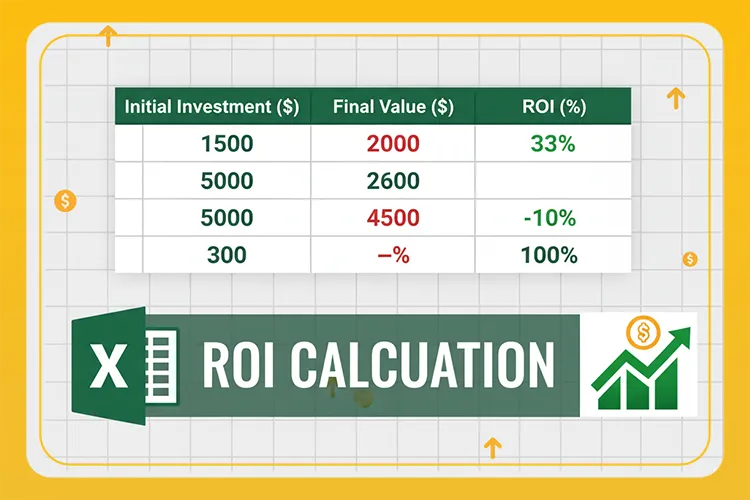 محاسبه ROI در اکسل